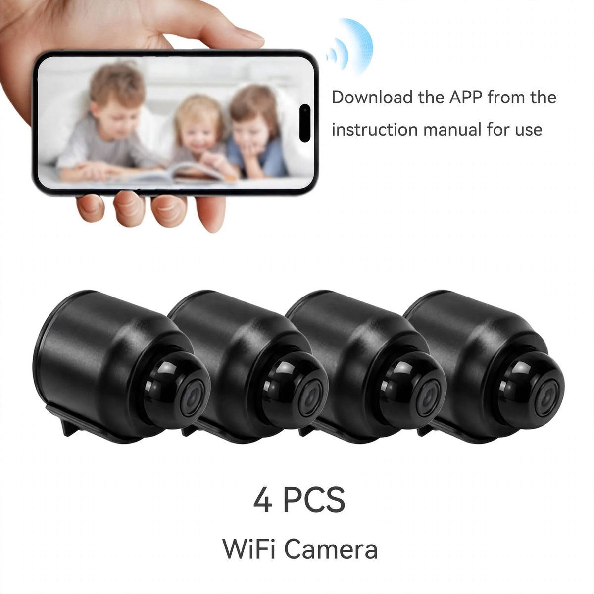 Mini WiFi Camera with Audio 1080P HD - Indoor Security Camera with Night Vision