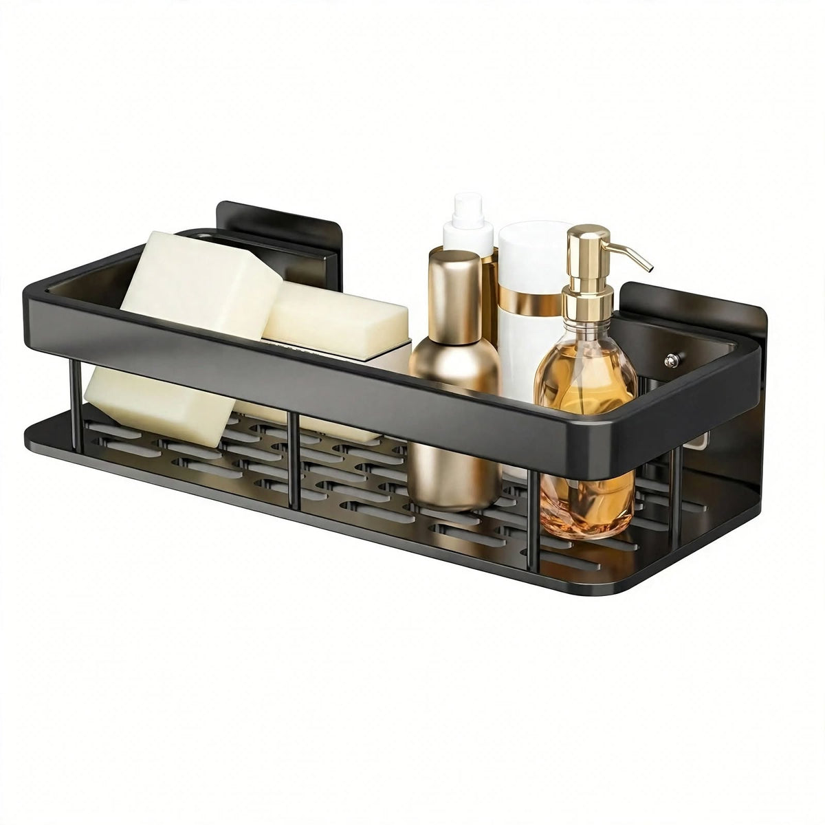 Self-Adhesive Bathroom Shelf | No Drilling & Stainless Steel