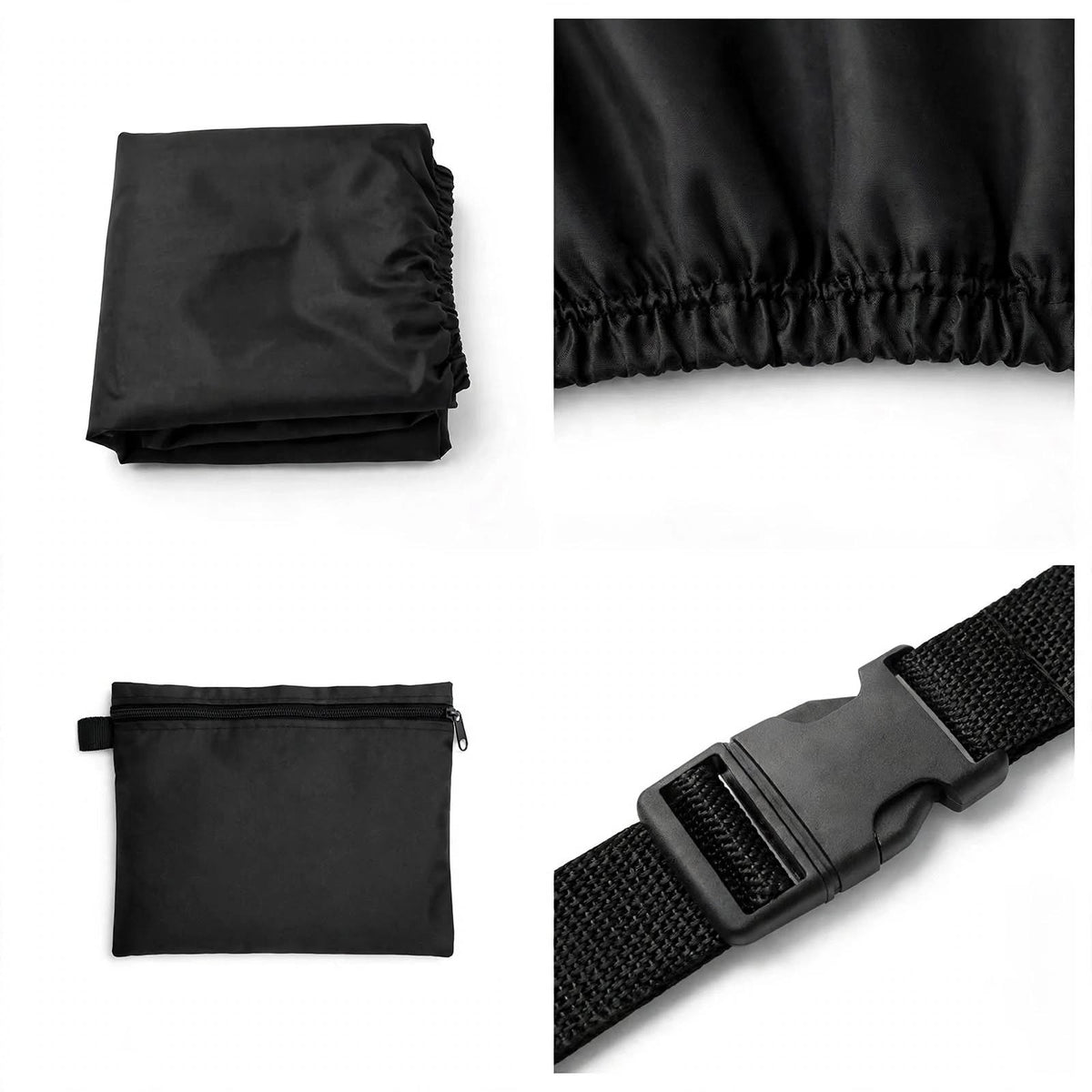 Riding Lawn Mower Cover Waterproof - Heavy Duty Lawn Tractor Cover with Windproof Buckle & Elastic Hem, All-Weather Protection