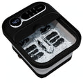 Electric Foot Bath Massager with Heater - Collapsible Foot Spa with Temperature Control and Bubble Massage