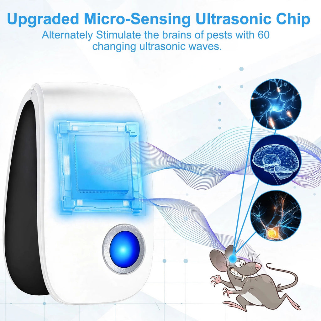 PEST Drive Away Ultrasonic Pest Repeller - Indoor Plug-In Device