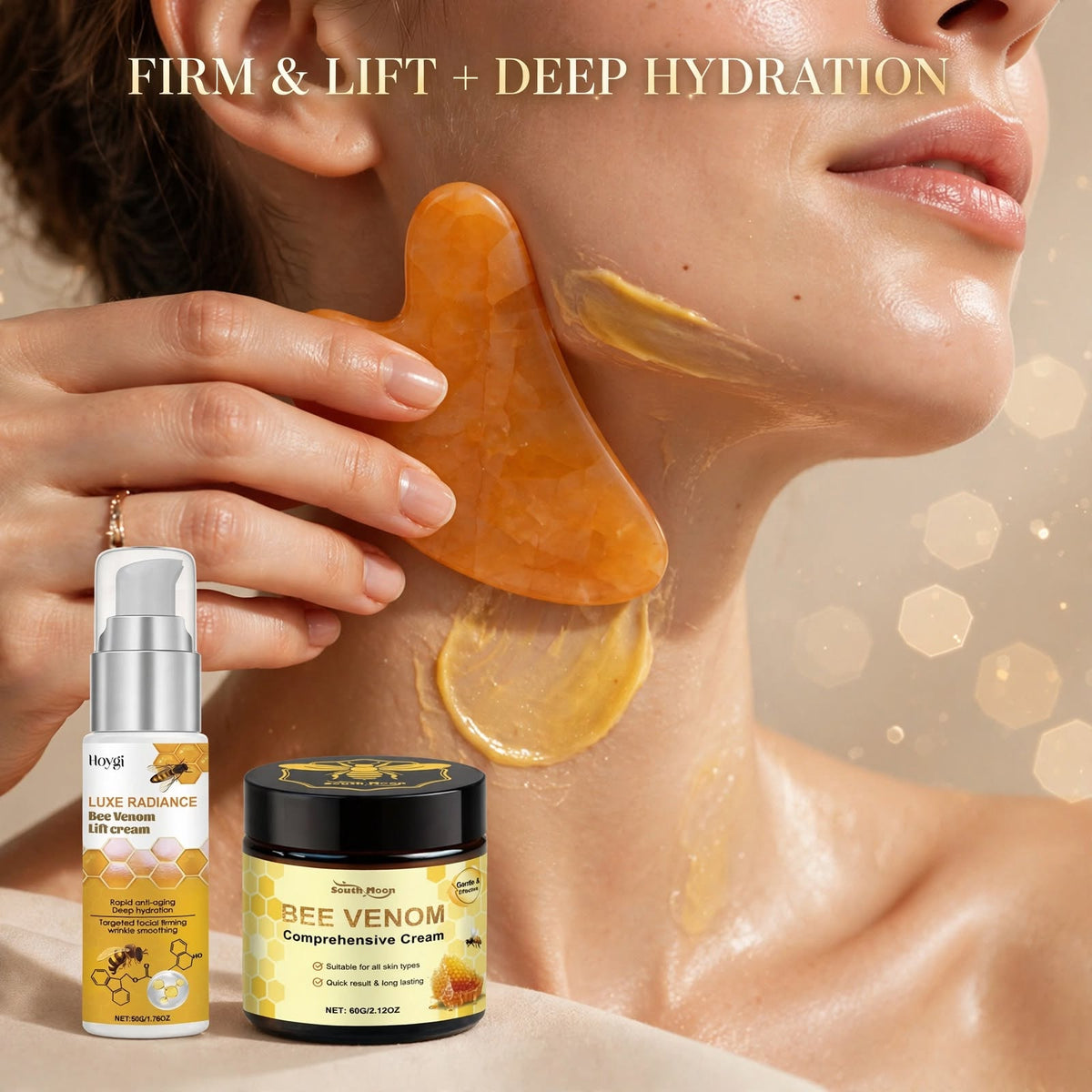 three in one Anti-Aging Cream for Skin Healing and Renewal with Bee Peptide Formula