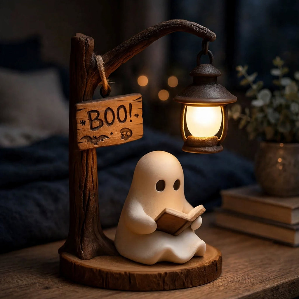 Reading Ghost Lamp - Cute Spooky Table Light