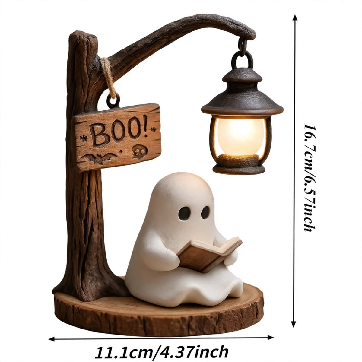 Reading Ghost Lamp - Cute Spooky Table Light