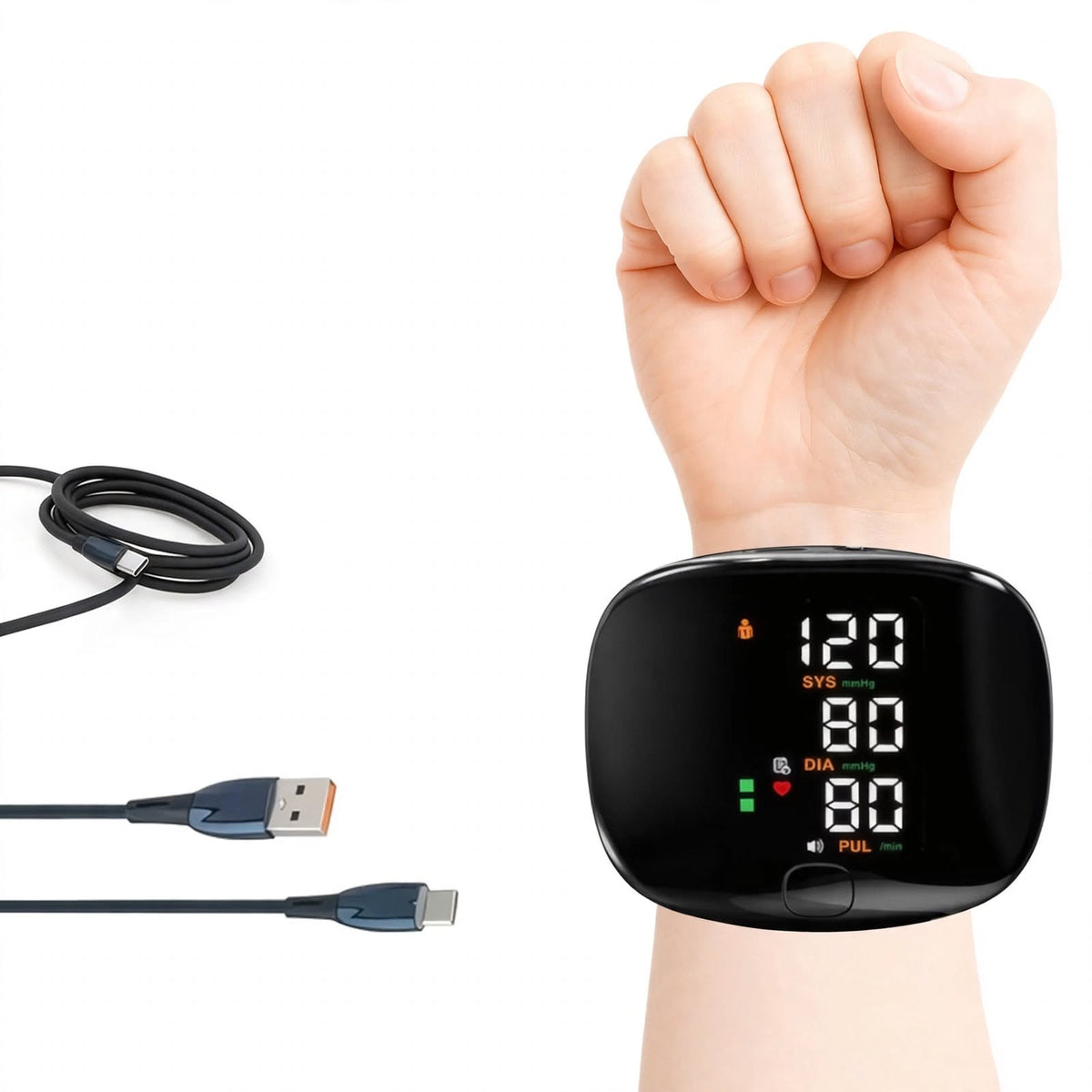 Wrist Electronic Blood Pressure Monitor | Rechargeable Digital Device