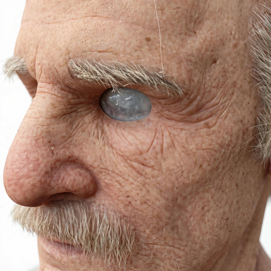 Realistic Old Man Latex Mask - Halloween Full Head Wrinkled Mask