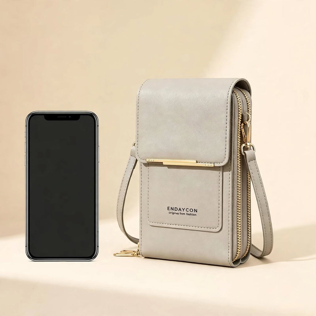 Shoulder Strap Phone Pouch – Touchscreen Compatible Anti-Theft Design