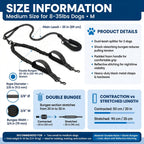 Dual Dog Leash 360° Swivel No-Tangle for 2 Dogs