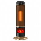 Tower Space Heater with Fireplace - Electric Space Heater with Remote