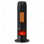 Tower Space Heater with Fireplace - Electric Space Heater with Remote