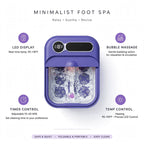 Electric Foot Bath Massager with Heater - Collapsible Foot Spa with Temperature Control and Bubble Massage