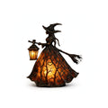 Witch Table Lamp - 3D Halloween Witch Lantern Lamp with Warm Glow